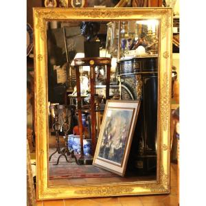 Empire Style Gilded Wood Mirror, 19th Century