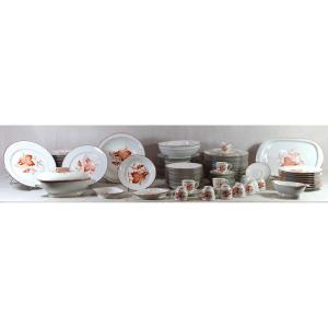 Ch. Field - Haviland Limoges - Sou-tcheou Model Service, 92 Pieces, 20th