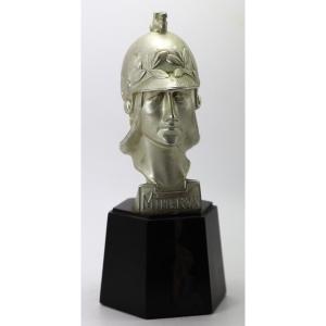 Mascotte Automobile Minerva , Bronze, Franklin Mint, XXe