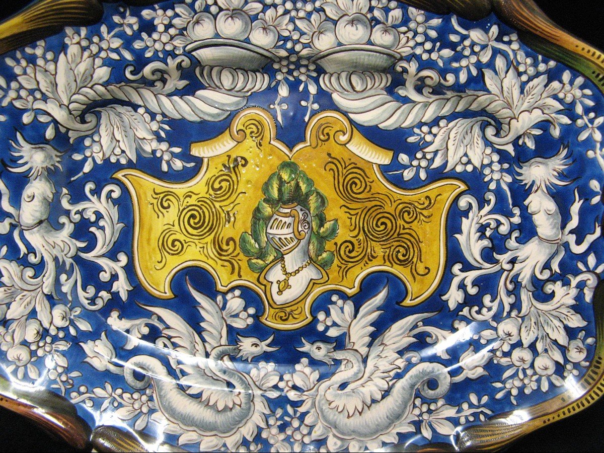 XIXth St Clement Dish With Heraldic Decor.-photo-2