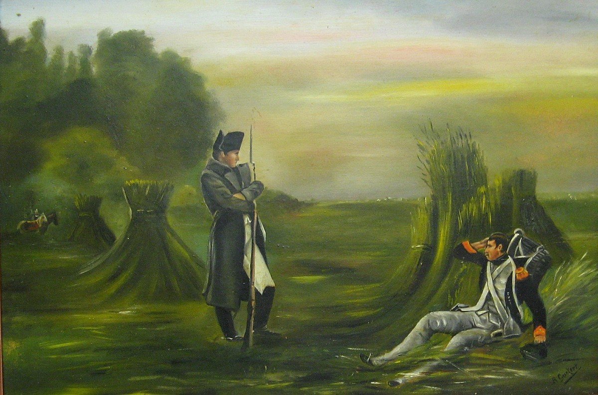 Napoleon 1st Oil Painting Signed R. Curkert-photo-2