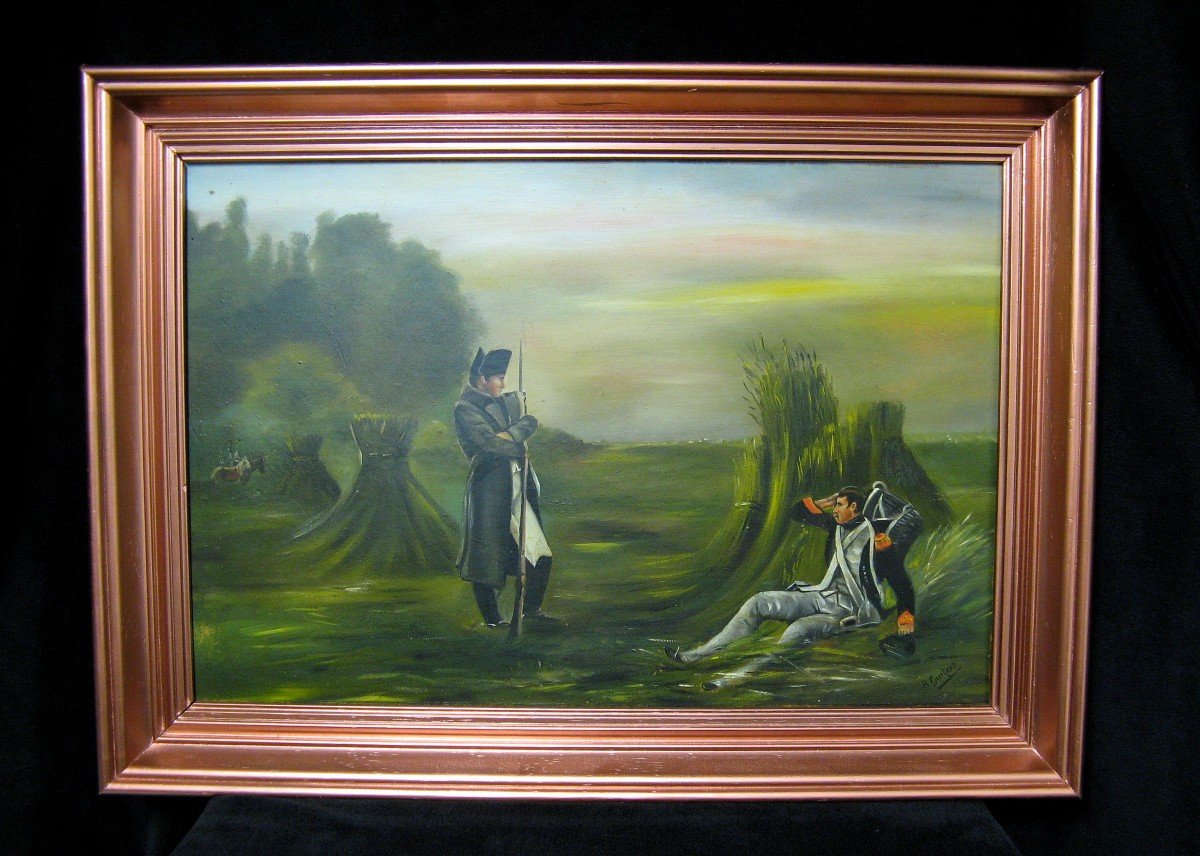 Napoleon 1st Oil Painting Signed R. Curkert