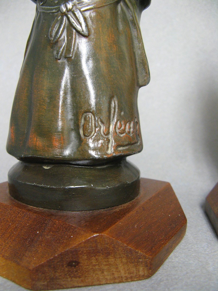 Paire De Statuettes Les Deux Gosses.-photo-1