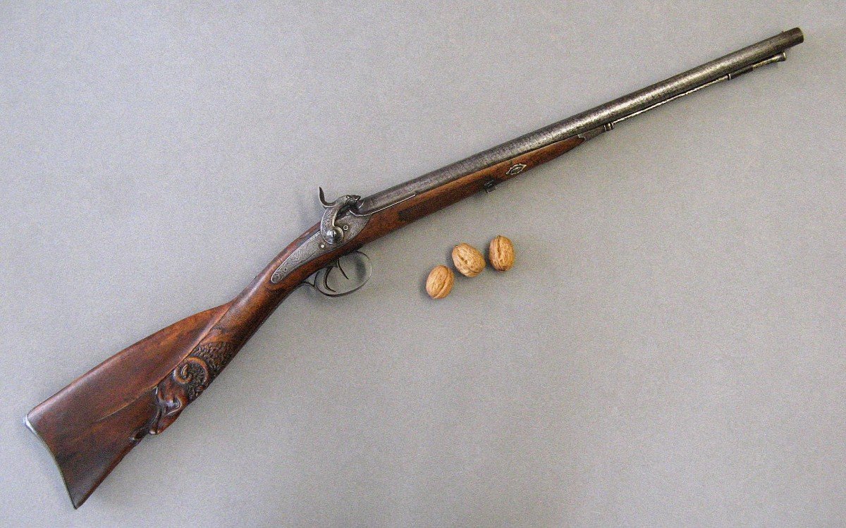 Proantic: Petit Fusil d'Enfant De Chasse à Percussion 1830-1840.