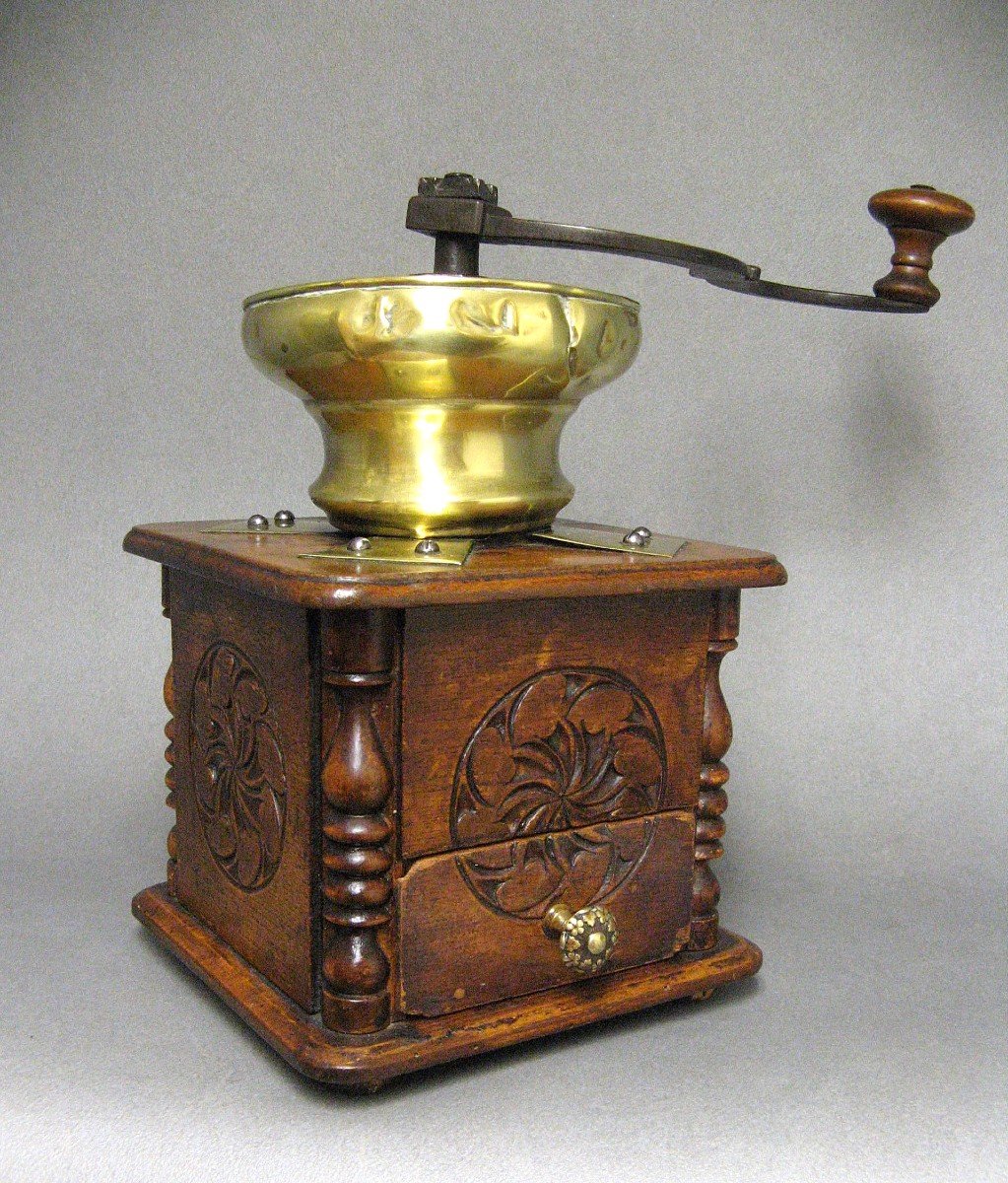 18th Century Flemish Coffee Mill.