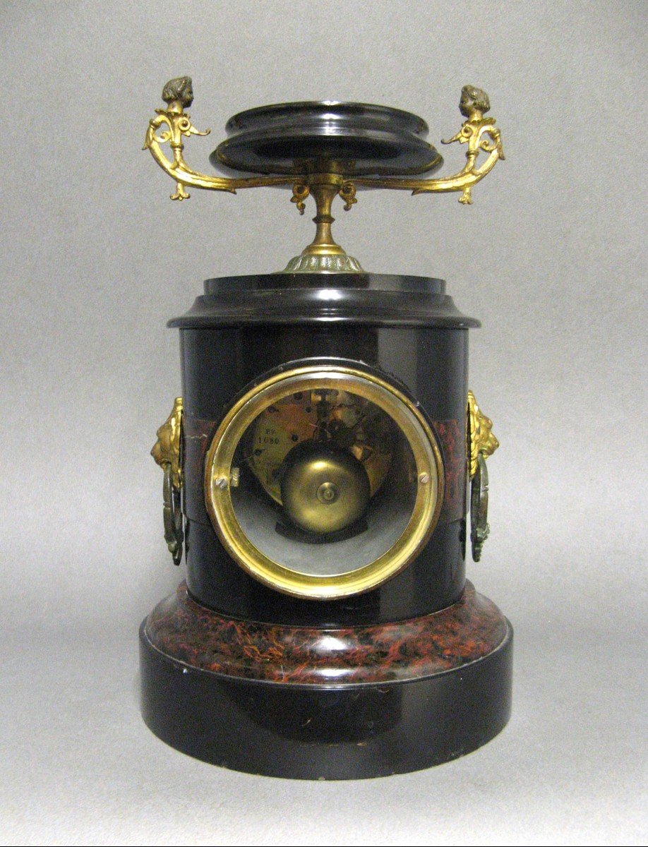 Napoleon III Column-shaped Clock.-photo-3