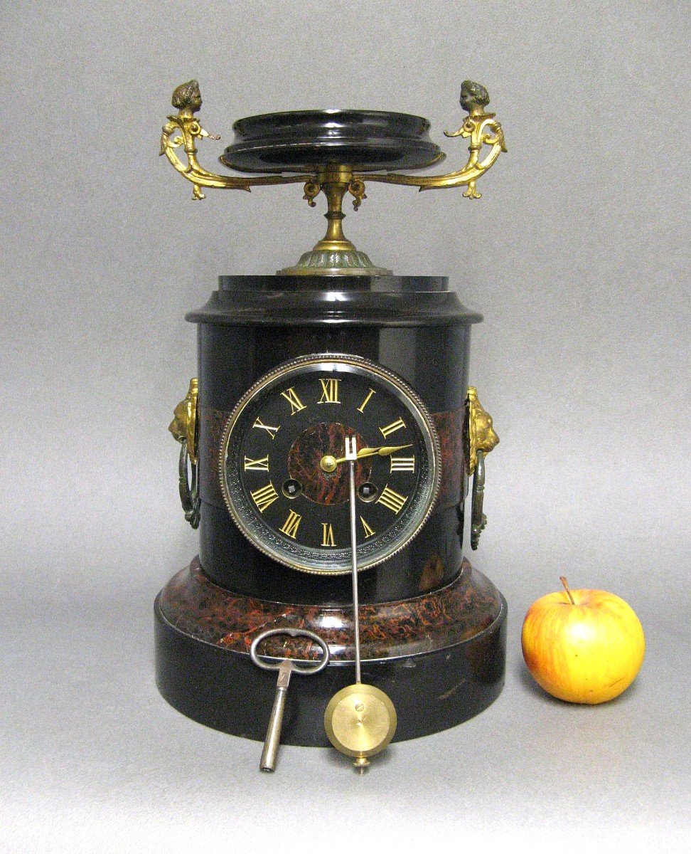 Napoleon III Column-shaped Clock.-photo-1