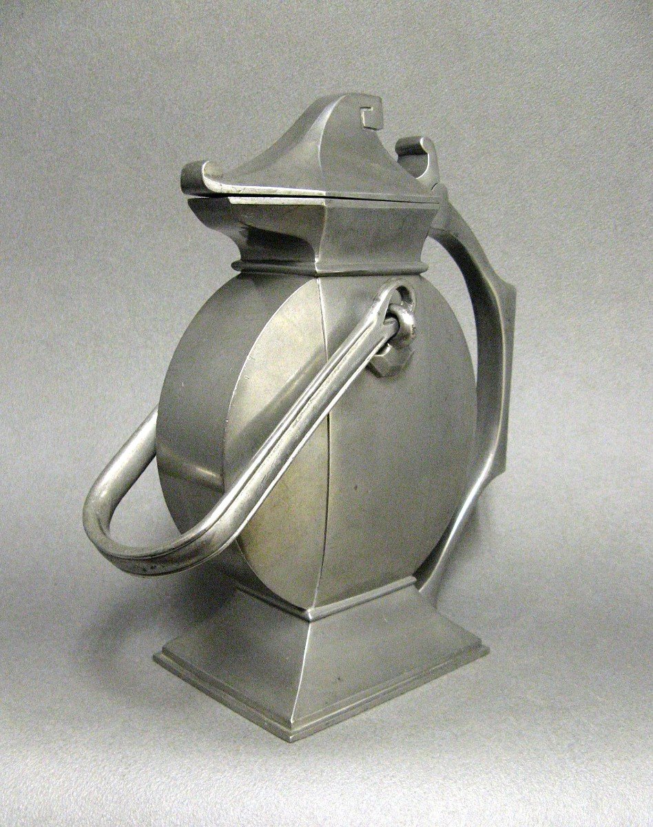 Art Deco Jug By Ernest Rothlisberger.-photo-3