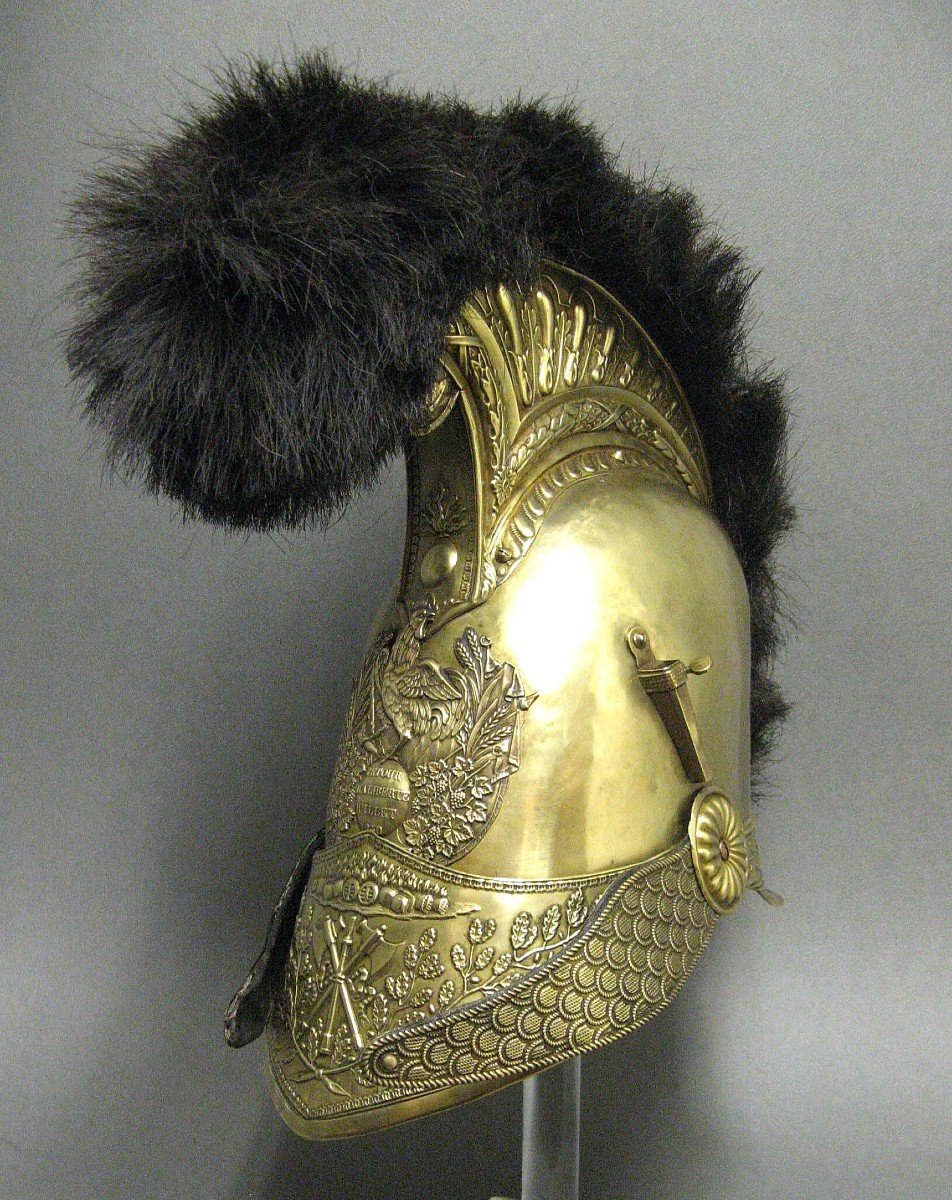 Fire Officer Helmet, Model 1830, July Monarchy.-photo-3