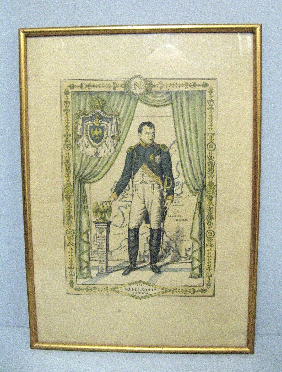 Gravure De Napoléon 1er Empereur 1810.-photo-4