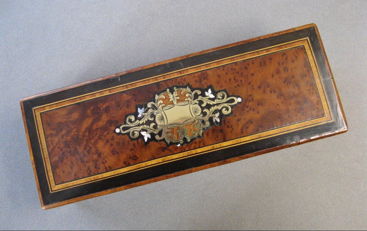 Napoleon III Glove Box In Marquetry.