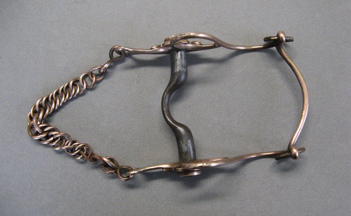 Senior Officer's Bridle Bit "general" From The Second Empire.-photo-4