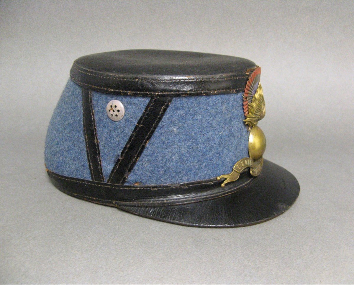 Shako Troop Of The Special Military School Of Saint Cyr Mle 1887 (horizon Blue 1915/21).-photo-3