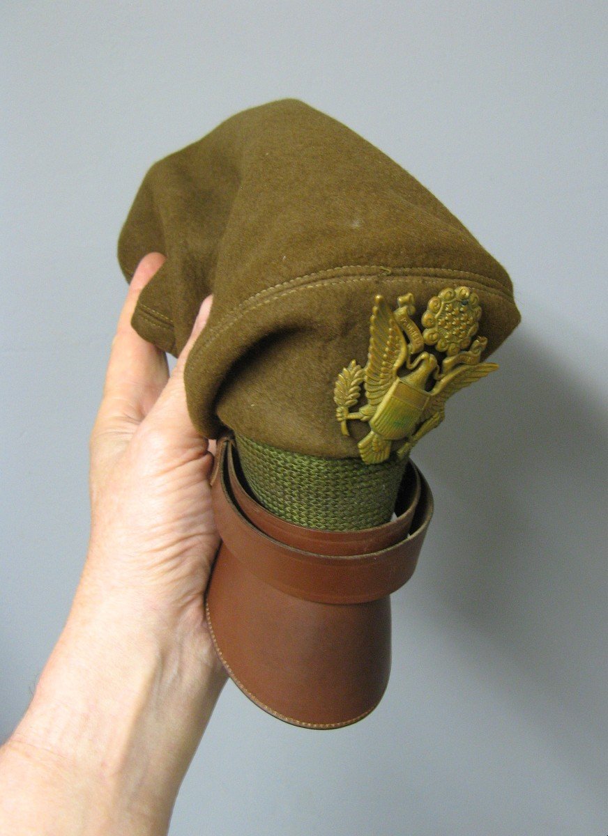 Usaaf Officer's Cap "crusher" Wwii.-photo-4