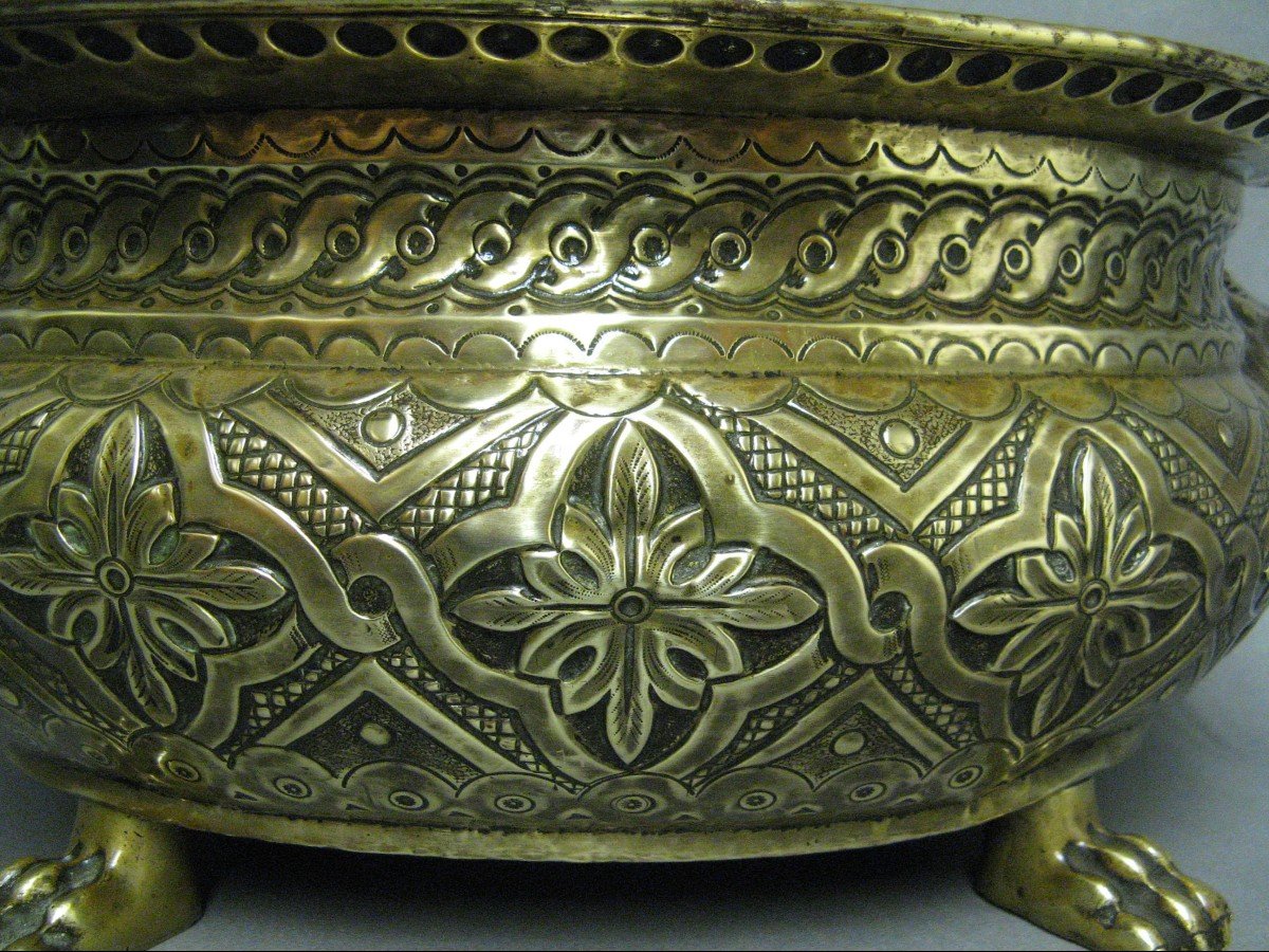 Oval Brass Planter, Late 18th-early 19th Centuries.-photo-2