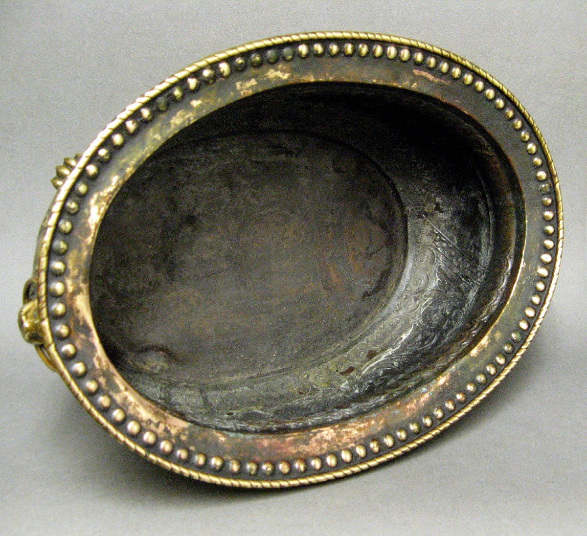 Oval Brass Planter, Late 18th-early 19th Centuries.-photo-4