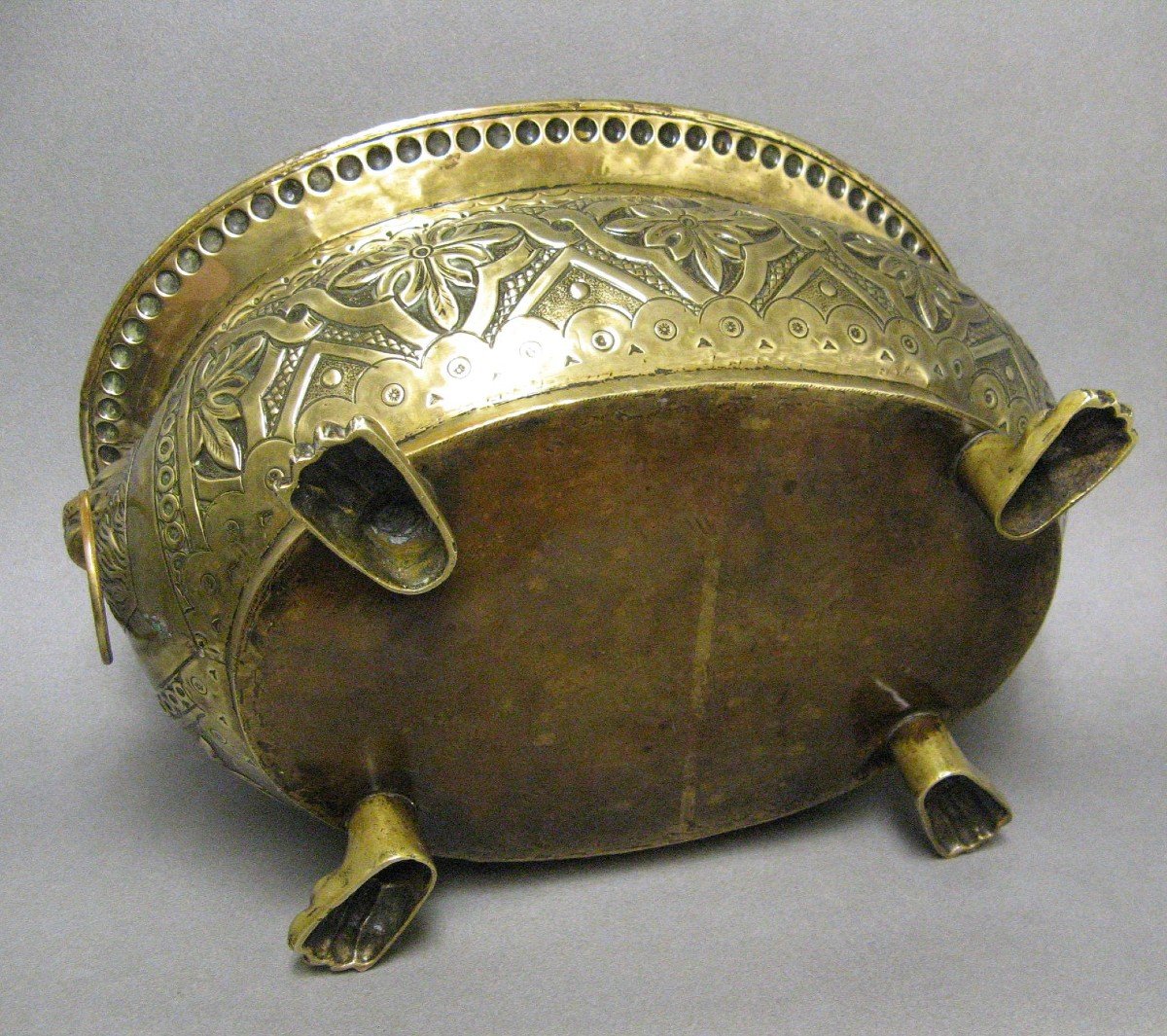 Oval Brass Planter, Late 18th-early 19th Centuries.-photo-5