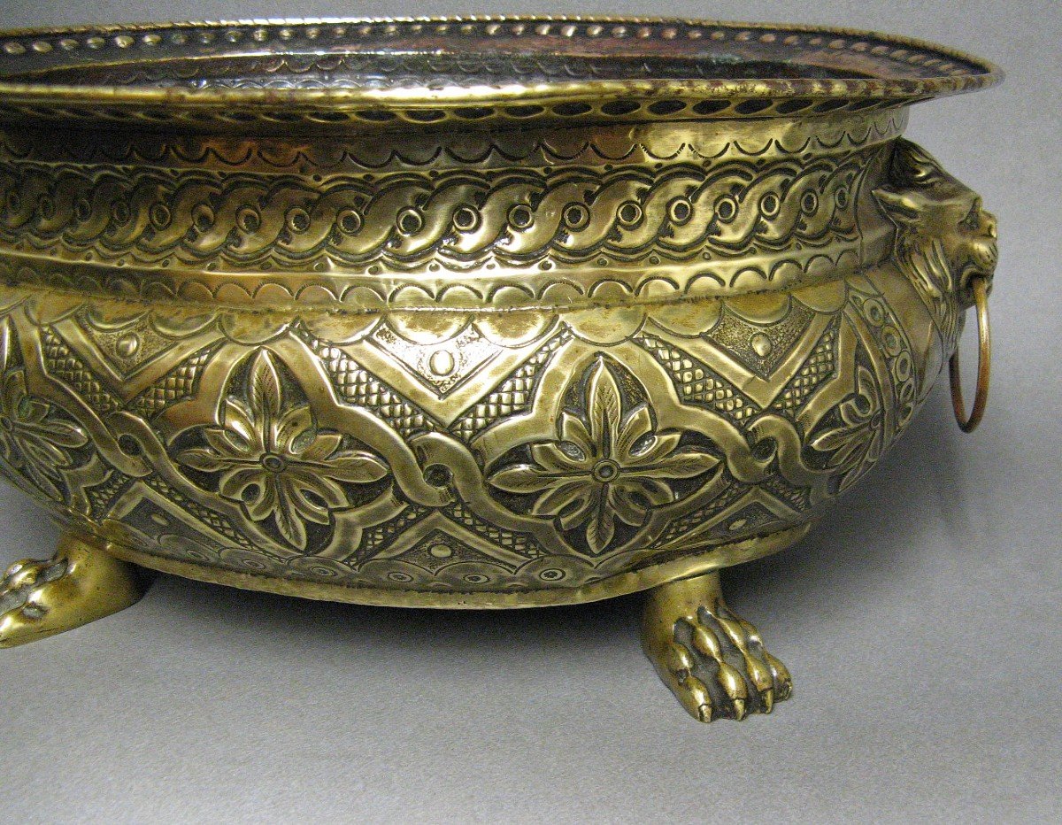 Oval Brass Planter, Late 18th-early 19th Centuries.-photo-6