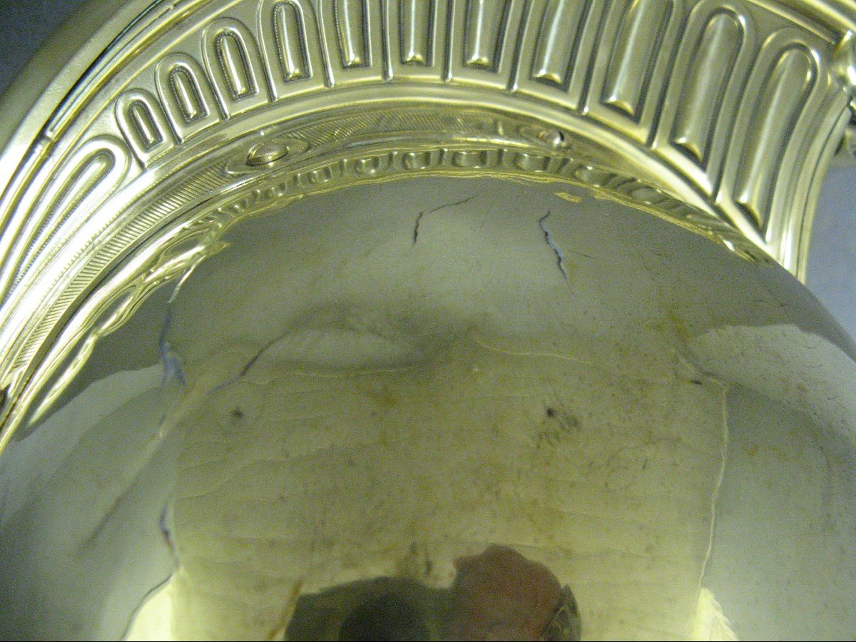 Firefighter Helmet From The Municipality Of Rochefort/loire, Year 1855, Second Empire.-photo-2