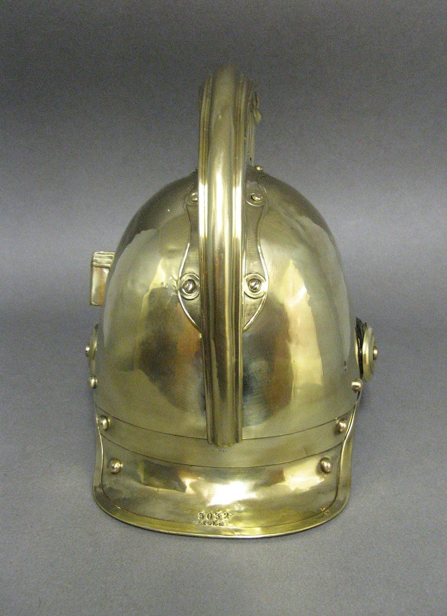 Casque De Sapeurs-pompiers De La Ville De Paris Mle 1855/72.-photo-4