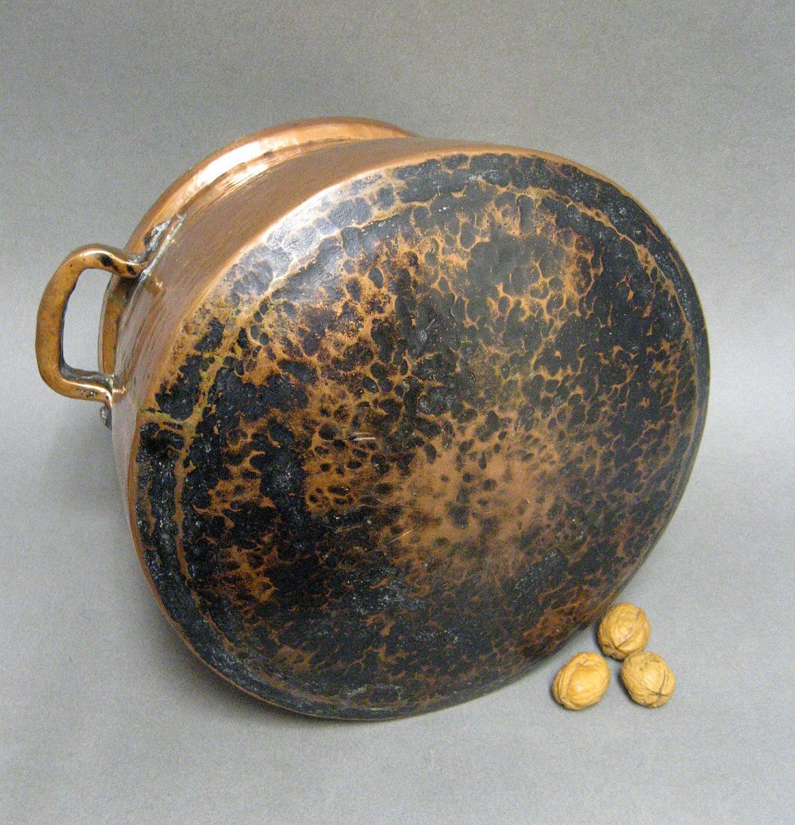 19th Century Hammered Copper Steamer.-photo-1