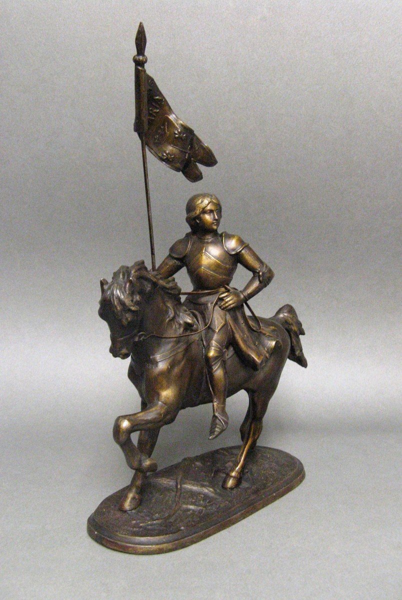 Joan Of Arc Equestrian Statue 19th Century.-photo-1