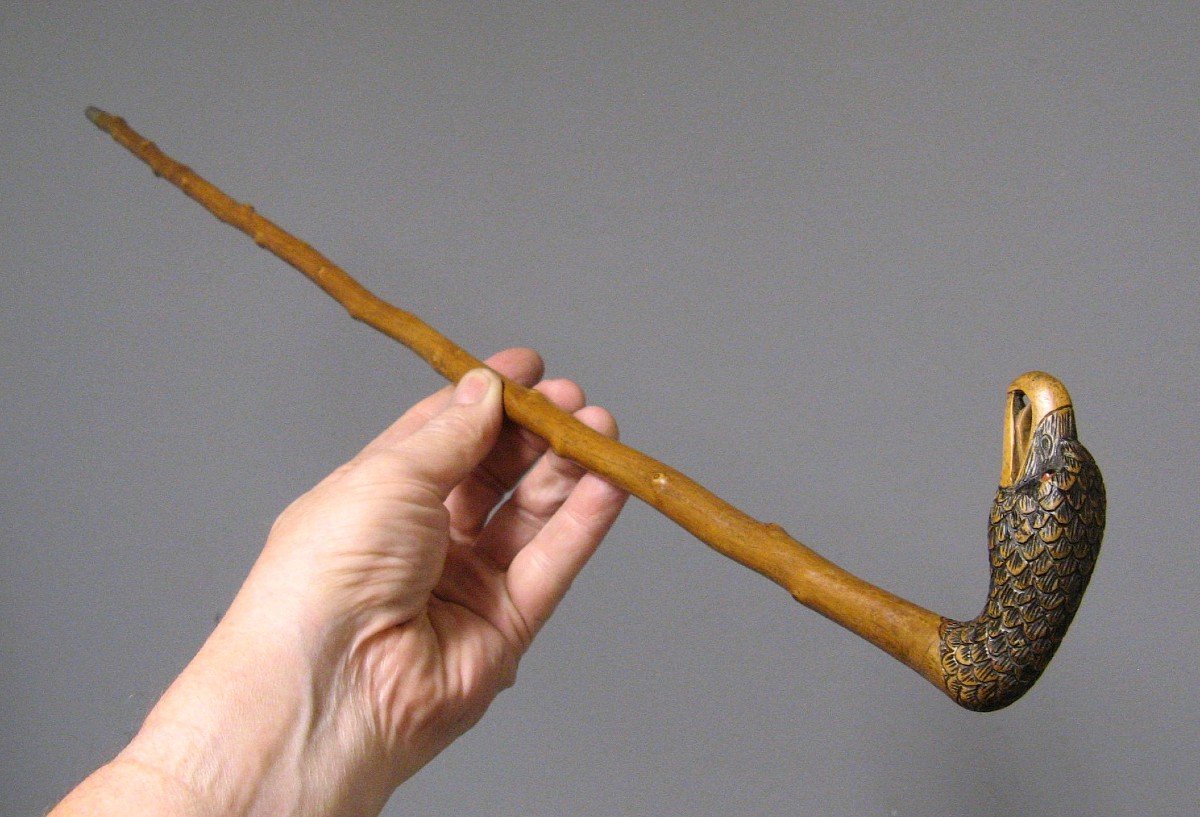 Child's Cane With Eagle Head, 19th Century. Napoleon III.-photo-1