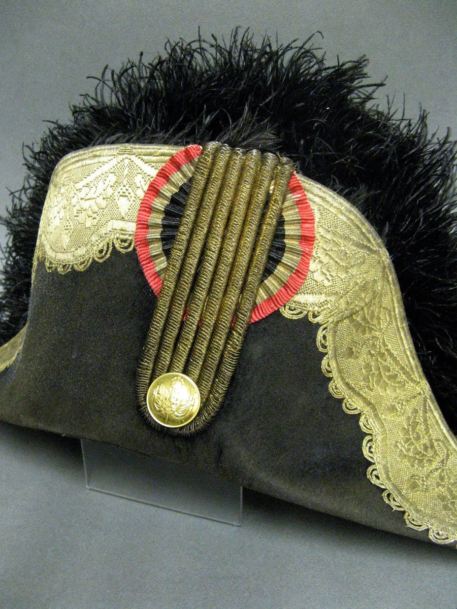 Bicorne Grand Uniform Of Brigadier General Of The Kingdom Of Belgium 19th Century. With Attributes.-photo-3