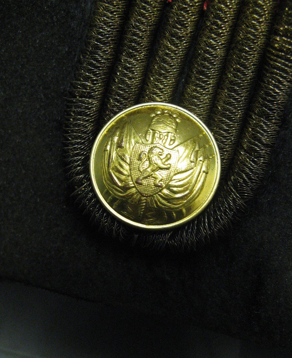 Bicorne Grand Uniform Of Brigadier General Of The Kingdom Of Belgium 19th Century. With Attributes.-photo-4