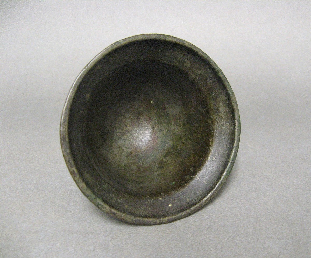 17th Century Bronze Mortar. Fleur De Lys.-photo-2