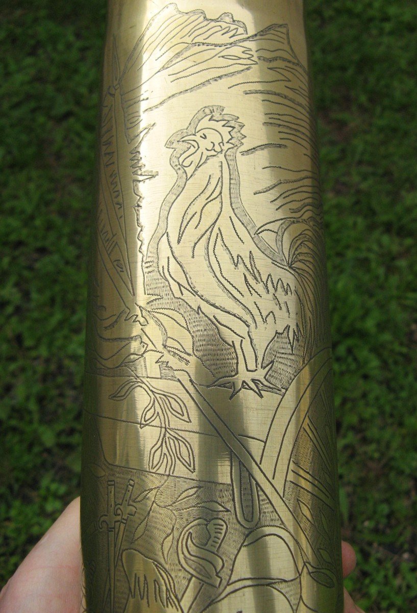 Vase Souvenir De La Grande Guerre De 14/18.