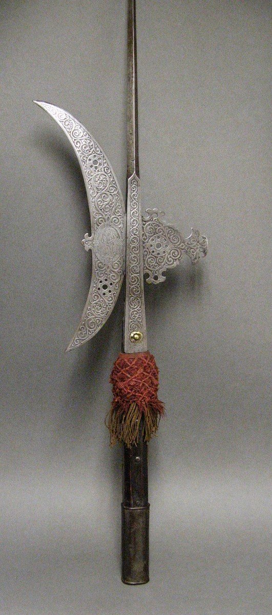 Viollet Le Duc 19th Century Halberd Iron.-photo-2