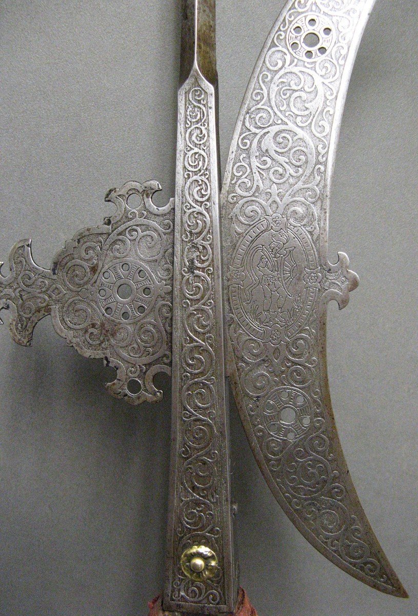 Viollet Le Duc 19th Century Halberd Iron.-photo-2