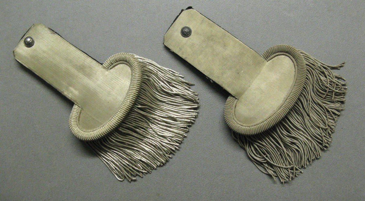 Pair Of Epaulettes Of An Officer Of The National Guard Under Louis Philippe 1830/48.-photo-3