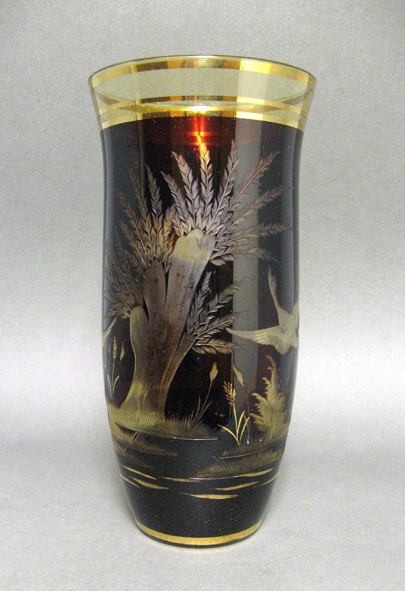 Vase En Cristal De Bohème.