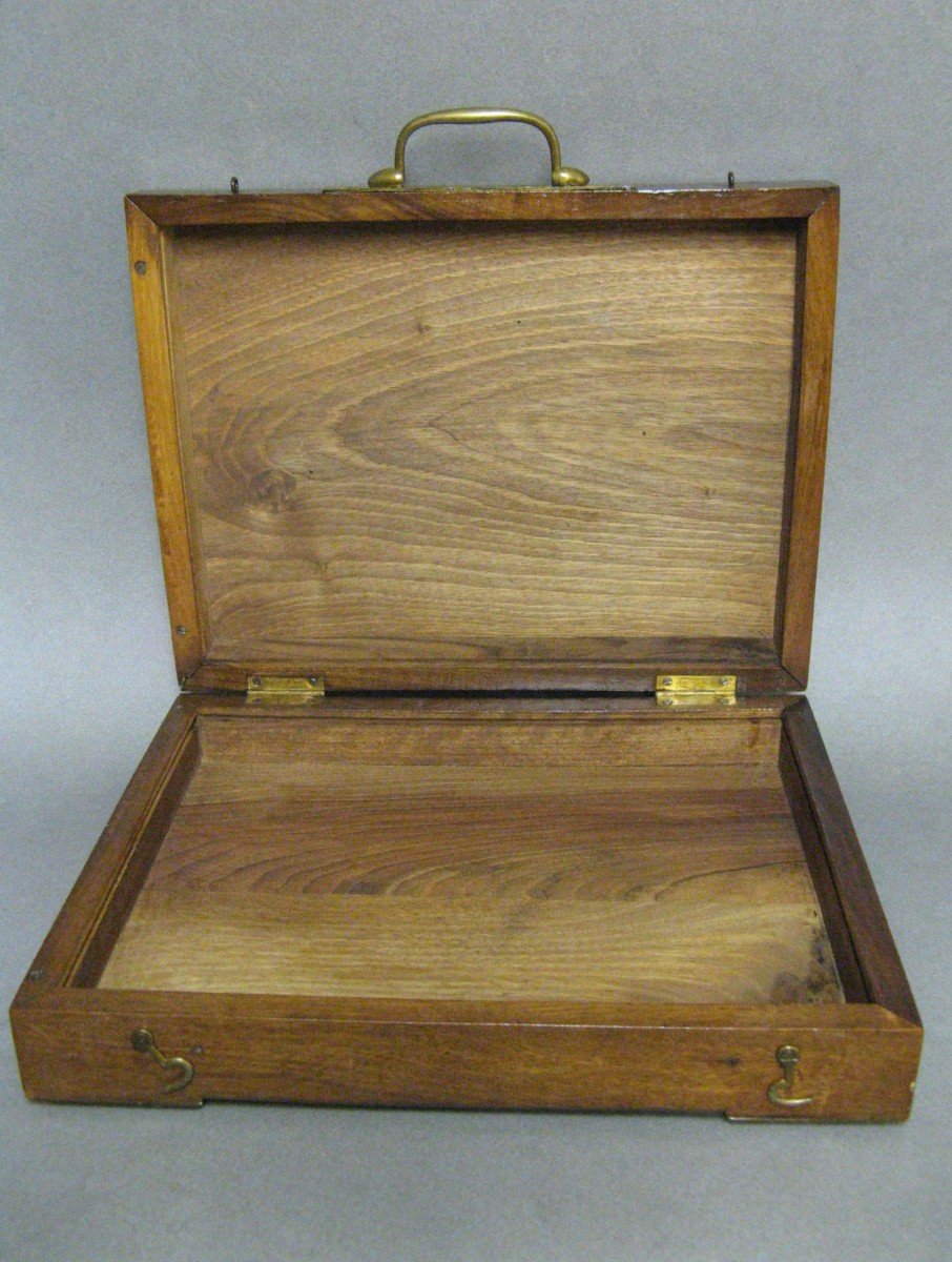 Coffret En Bois Sculpté 1900.-photo-1