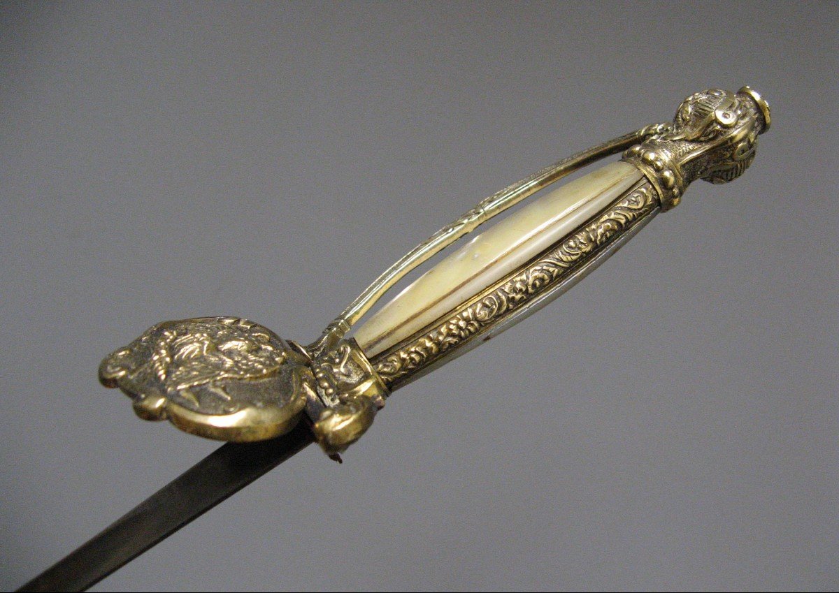 Second Empire Powder And Saltpeter Officer's Sword.-photo-1