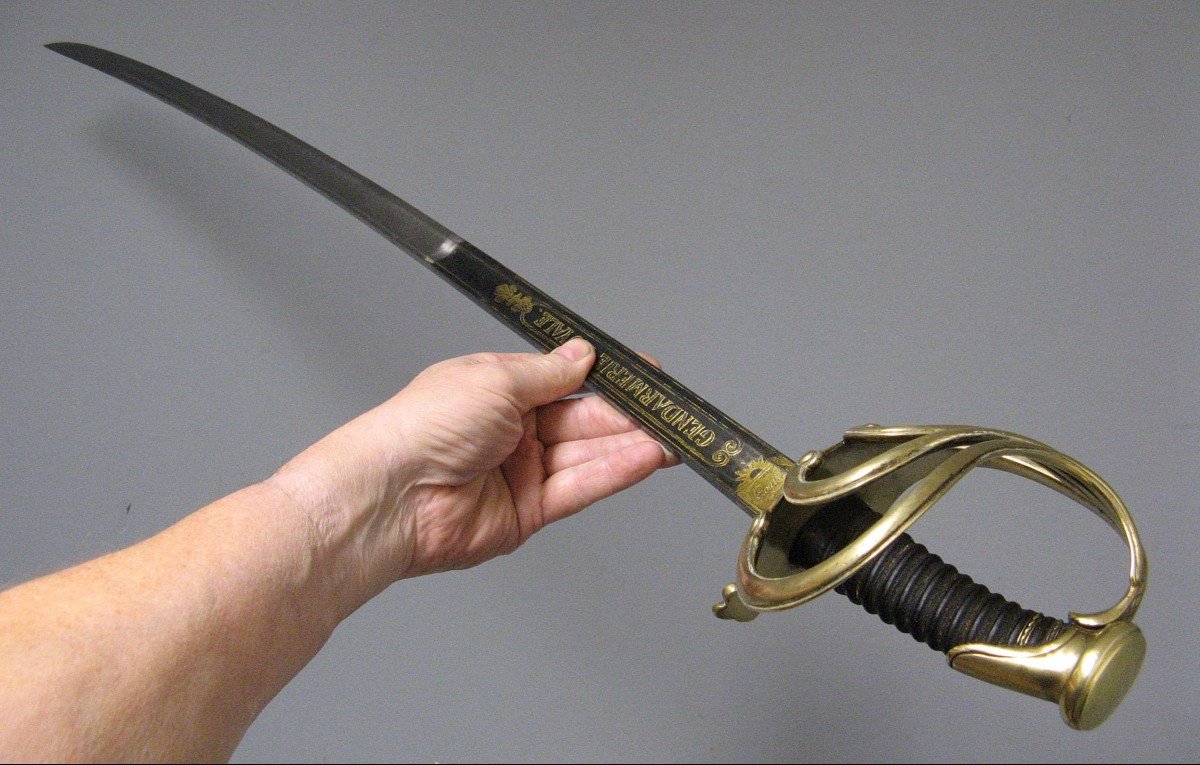 Sabre d'Officier De La Gendarmerie Royale Mle 1816 Restauration.-photo-6