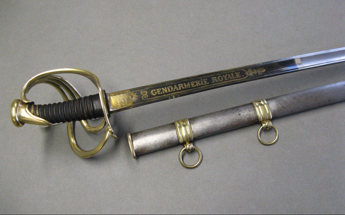 Sabre d'Officier De La Gendarmerie Royale Mle 1816 Restauration.