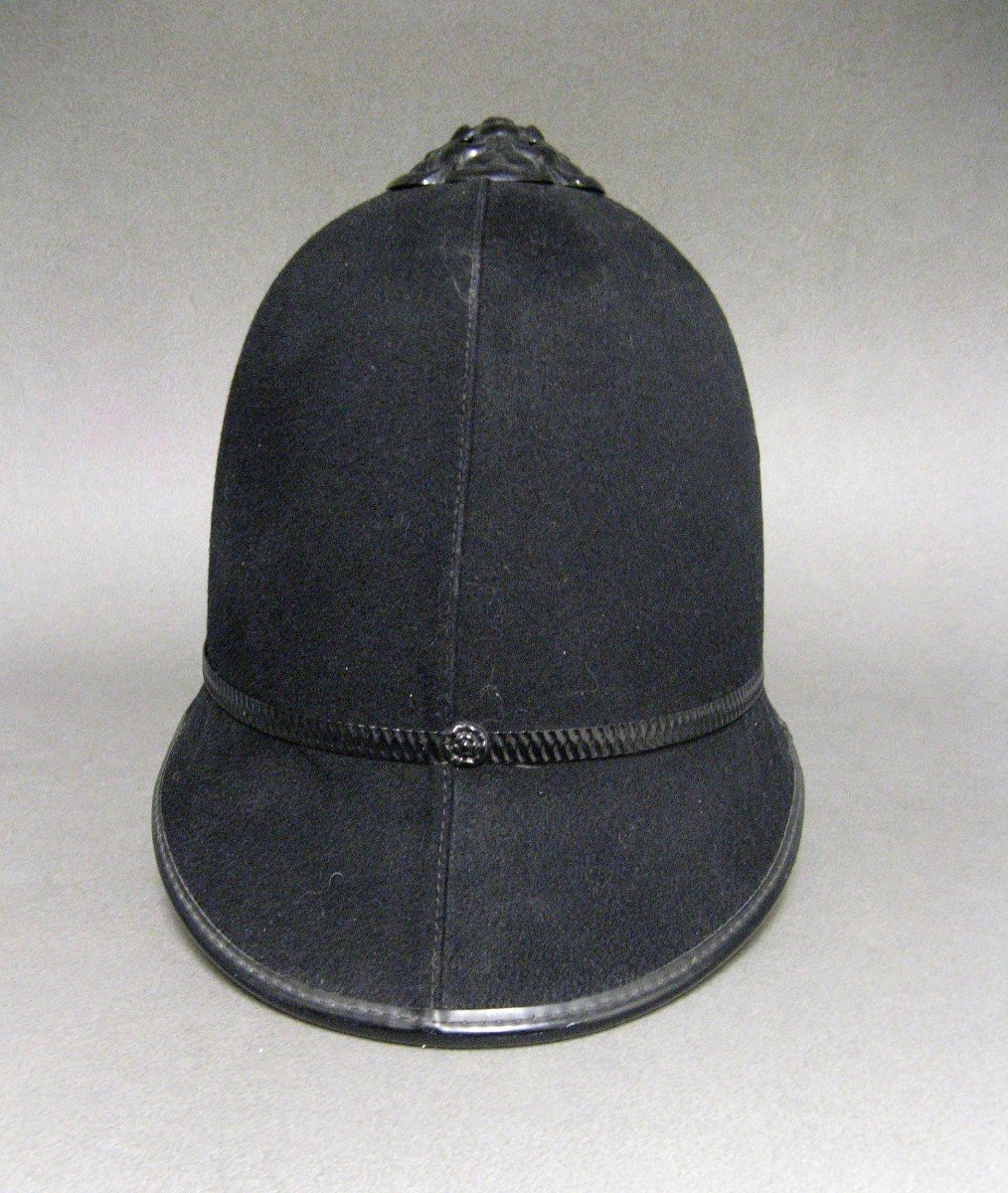 Casque Police Britannique  Bedfordshire Bobby.-photo-4