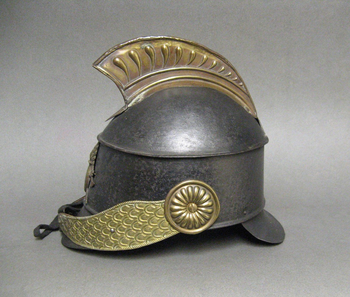 19th Century Firefighter Fire Cap.-photo-2