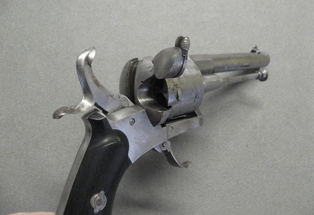 Lefaucheux Type Pinfire Revolver Cal 9mm From The 19th Century.-photo-4