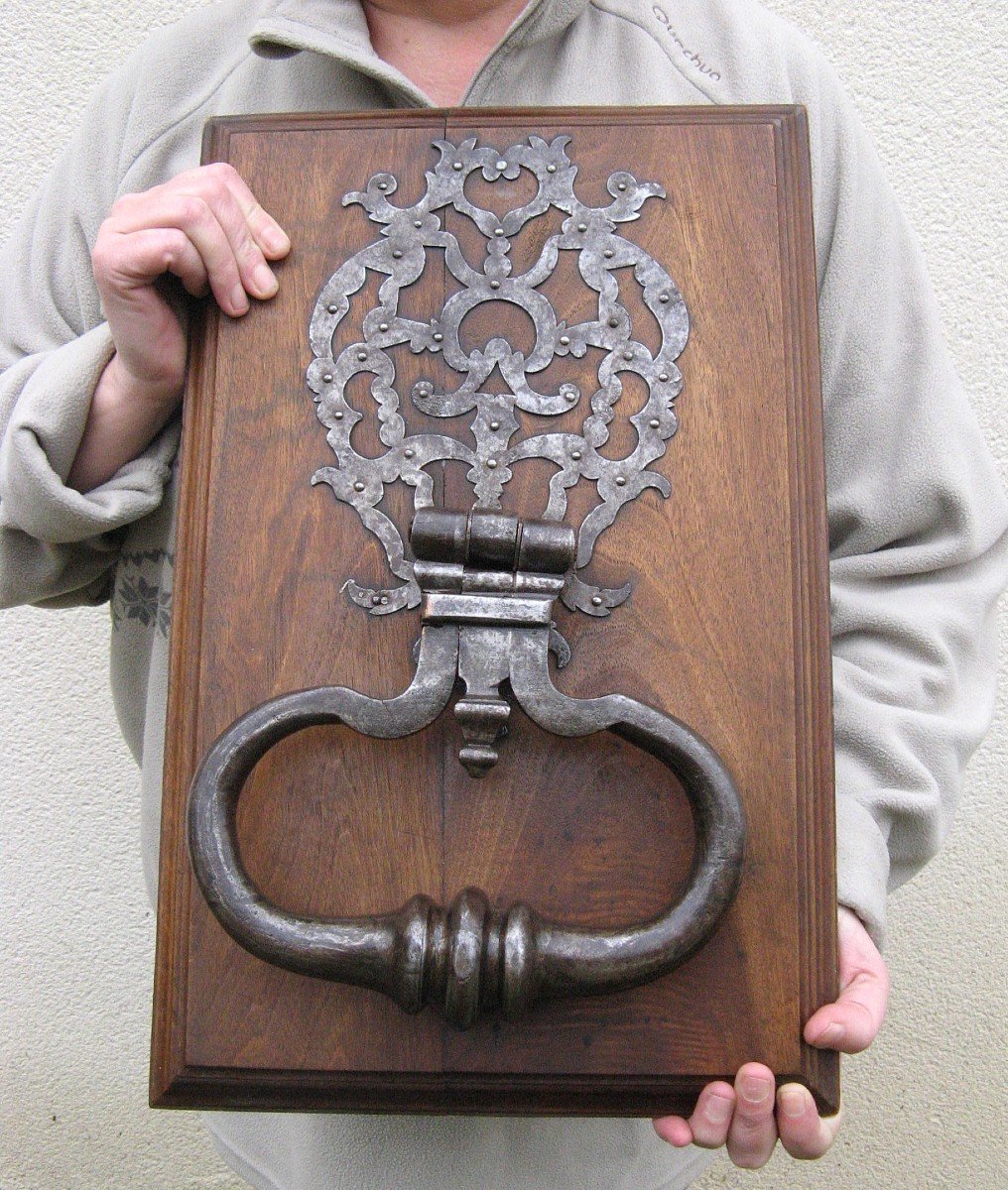 18th Century Wrought Iron Door Knocker.