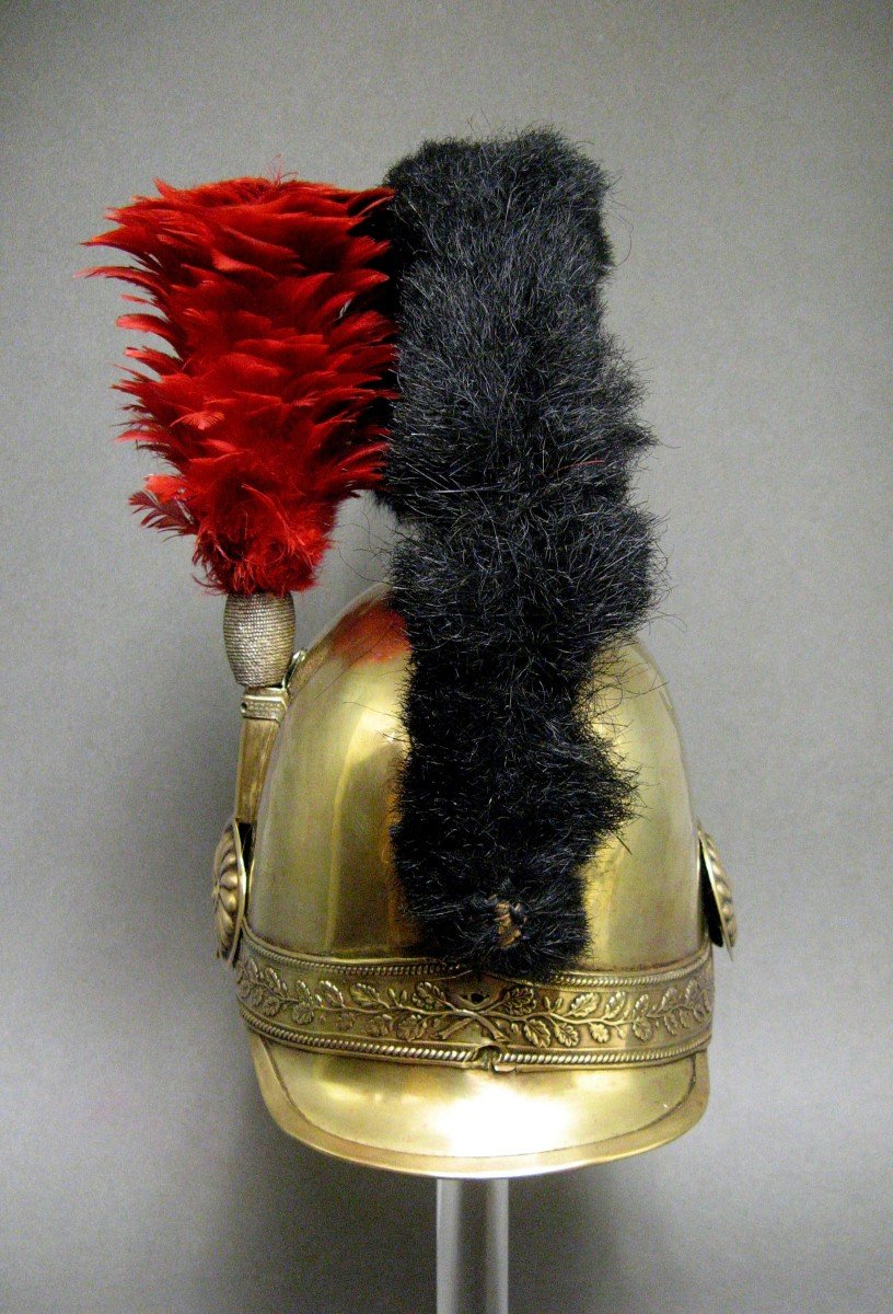 Casque De Pompier Officier Mle 1821 Ville De Ste Maure.-photo-4