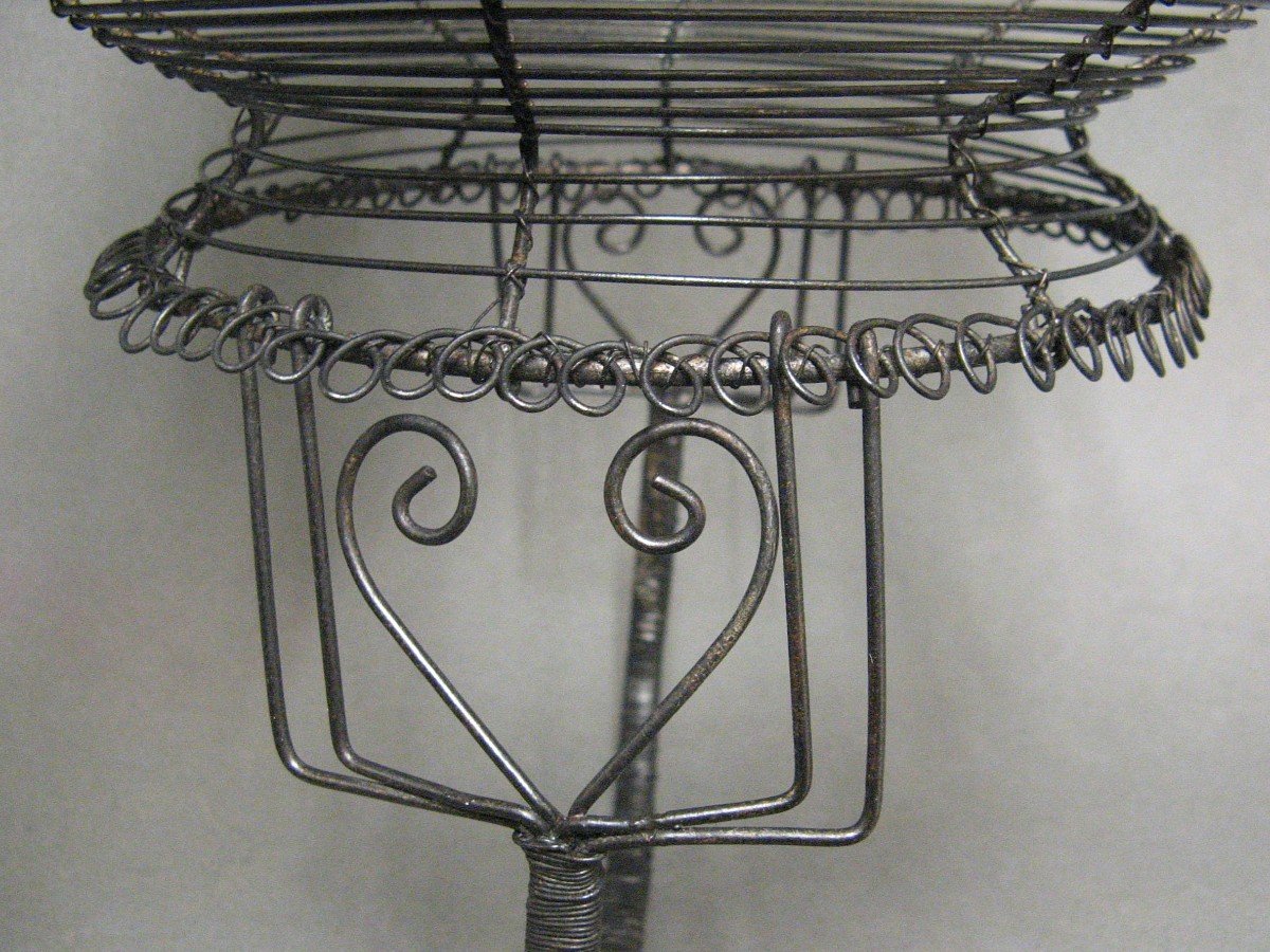 19th Century Wire Basket.-photo-3