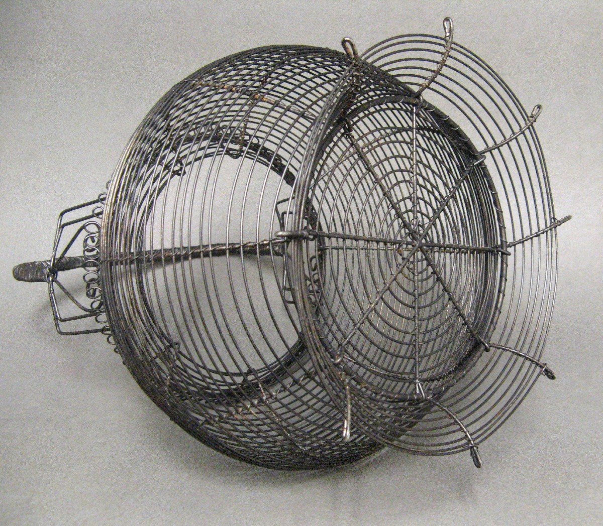 19th Century Wire Basket.-photo-4