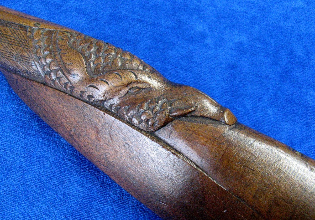 19th Century Pin-action Dismountable Poacher's Carbine Pistol.-photo-2