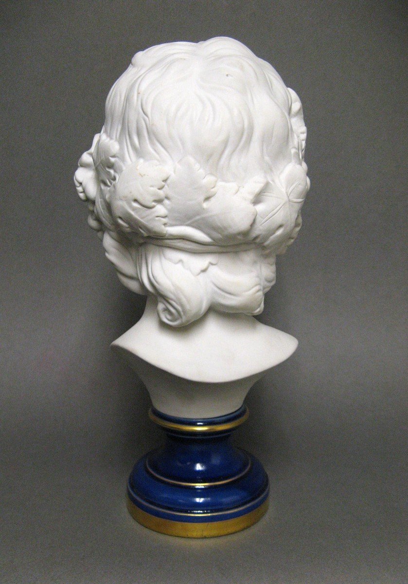 Biscuit Bust Of The Portrait Of Bacchus As A Child.-photo-4