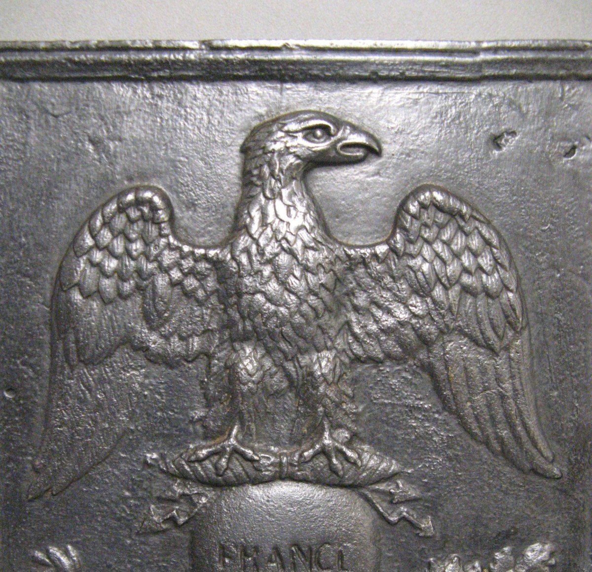 Plaque De Cheminée Du 1er Empire Napoléon 1er Aigle.-photo-2