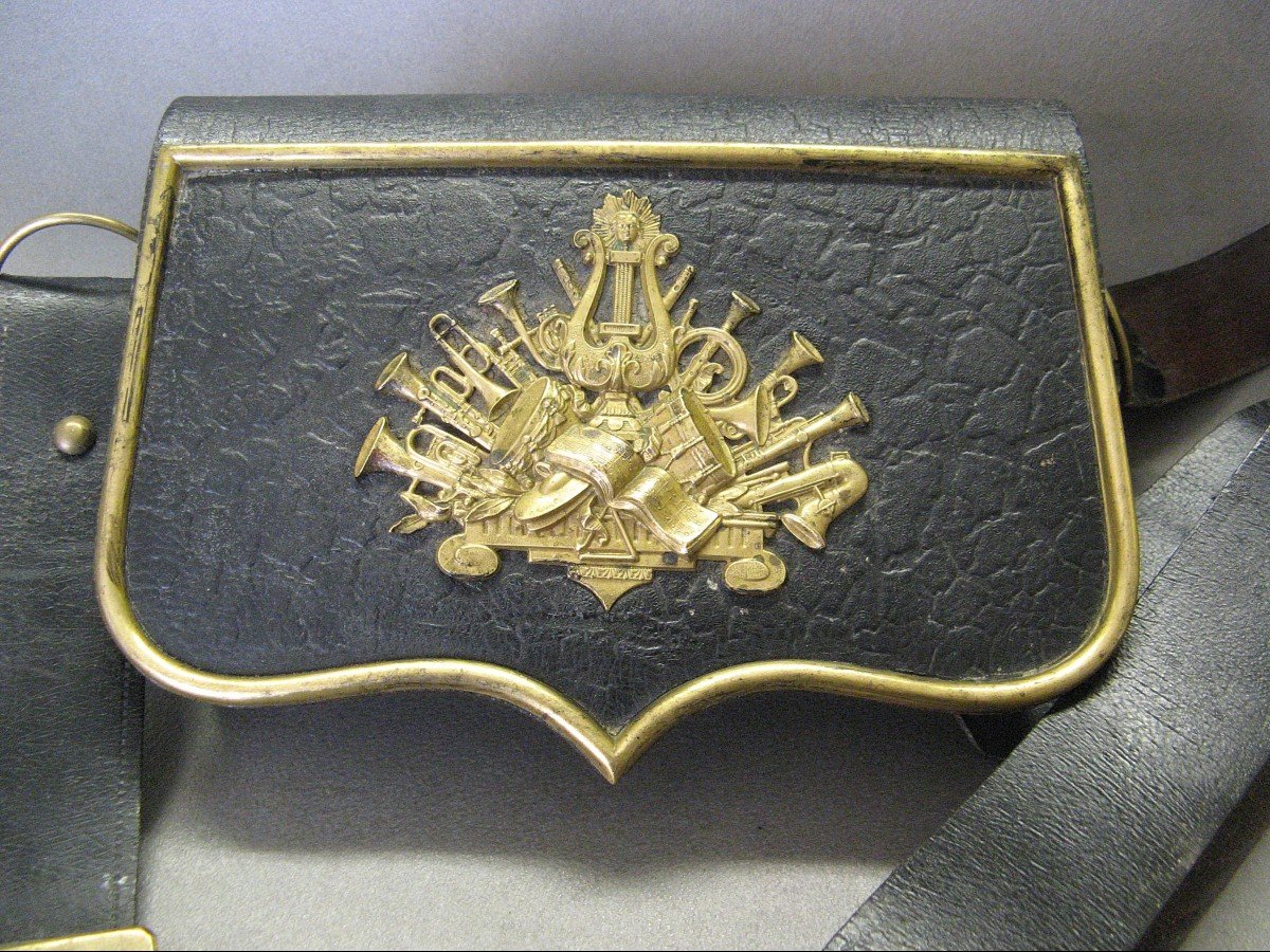 Musician's Cartridge Pouch, Second Empire, Late 19th Century.-photo-2